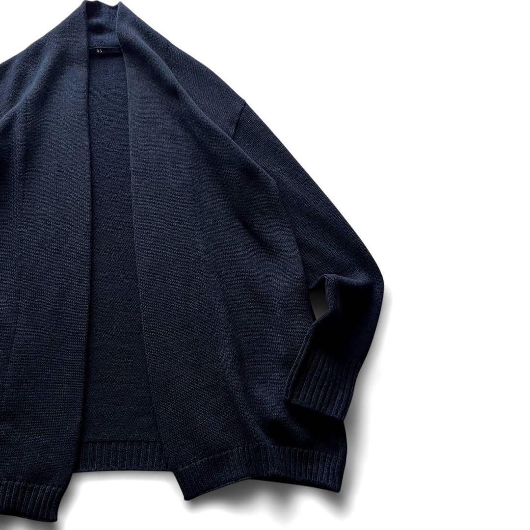 【美品】45R/45RPM ウール100% ボタンレスカーディガン