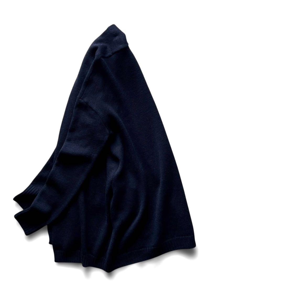 【美品】45R/45RPM ウール100% ボタンレスカーディガン