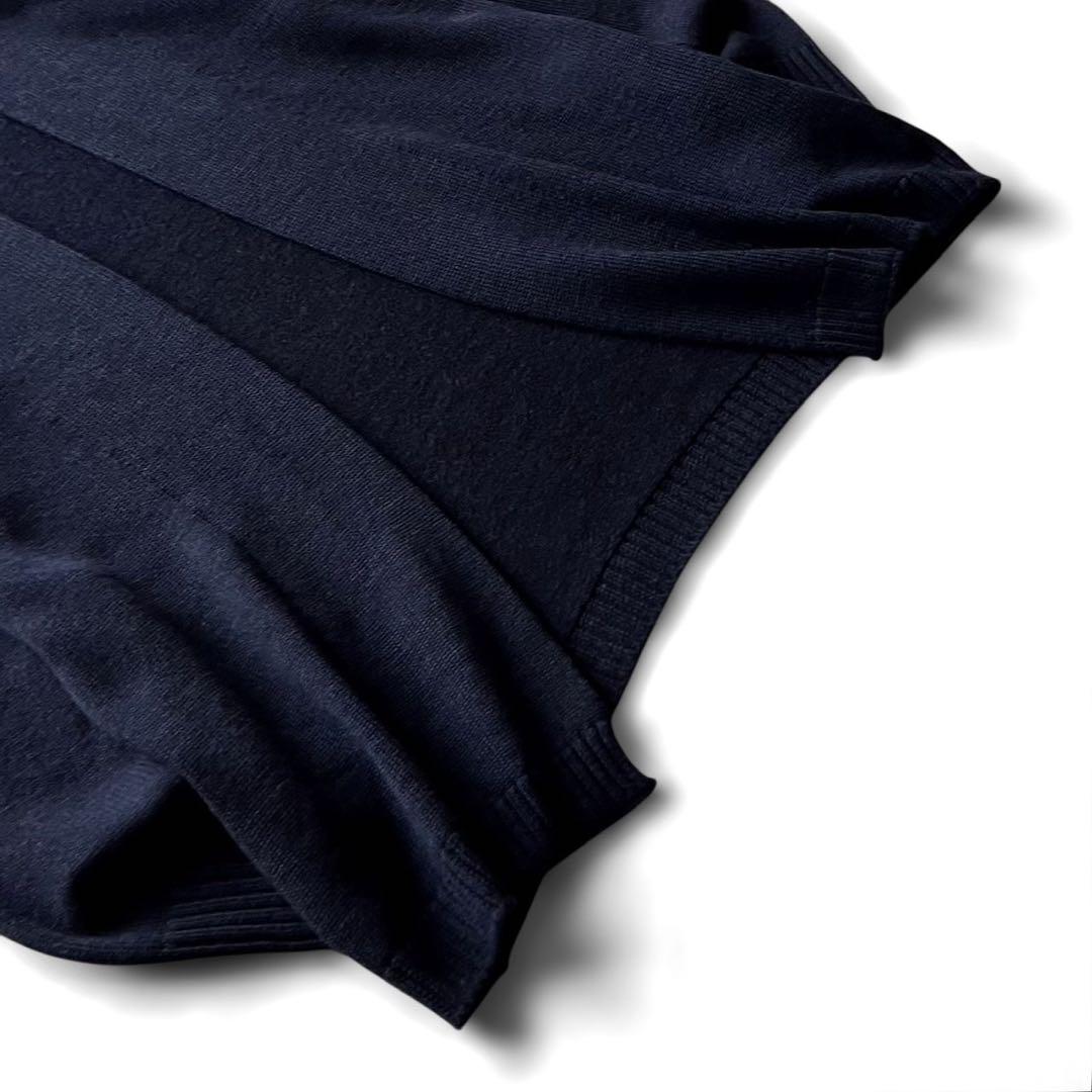 【美品】45R/45RPM ウール100% ボタンレスカーディガン