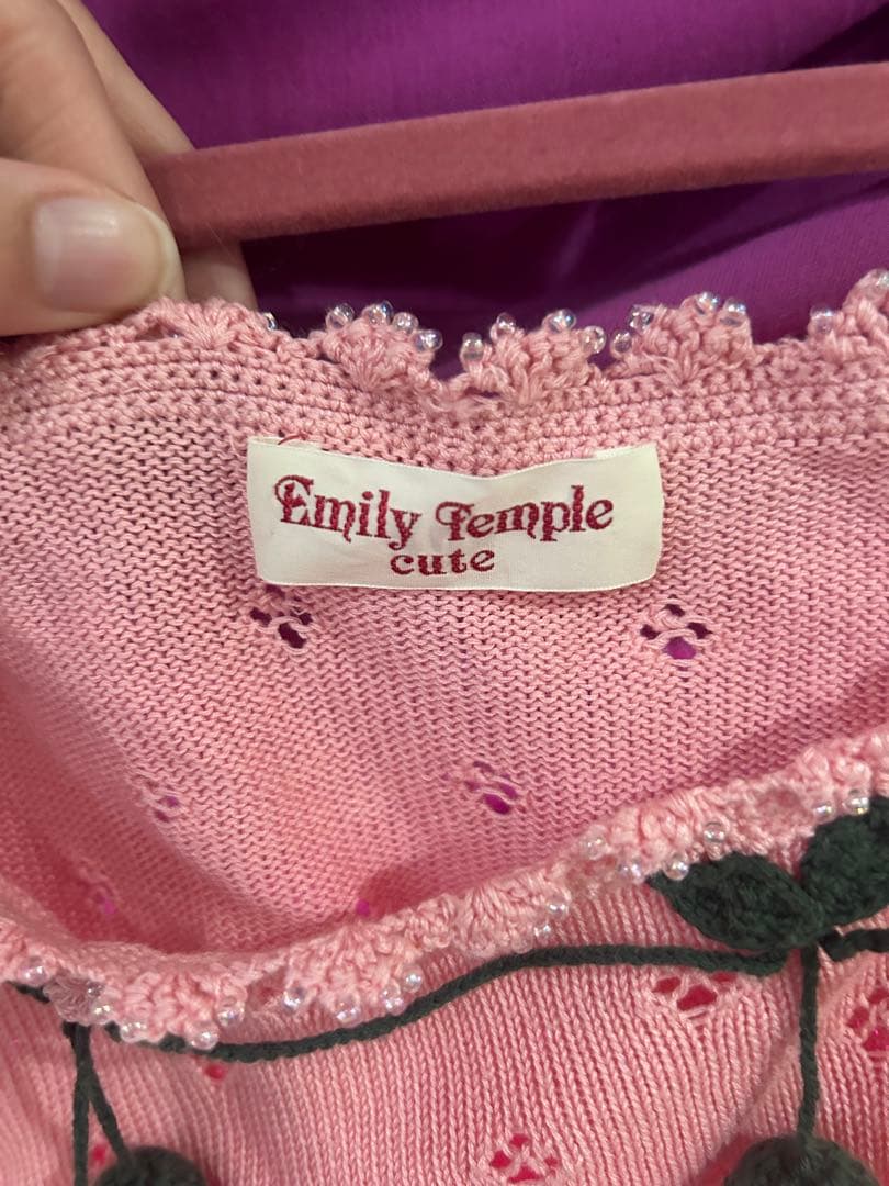 Emily Temple Cute いちご ピンク ビスチェ