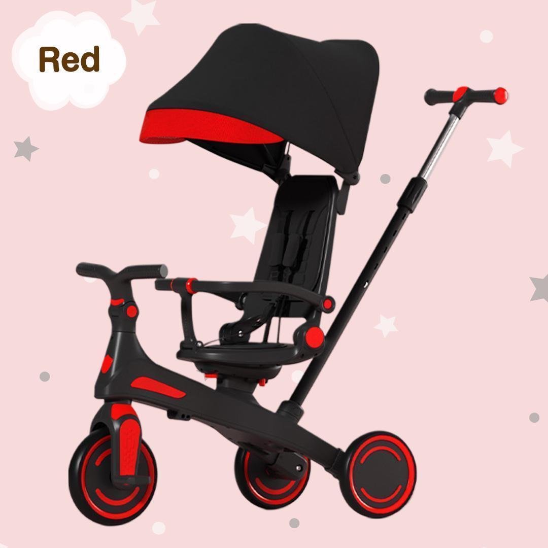 新品＊三輪車 手押し棒付き 7in1子供用 キッズバイク ベージュ