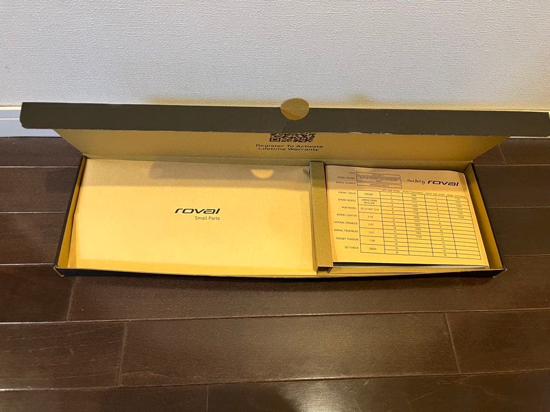 1回のみ使用）Roval CLX Sprint フロントのみ