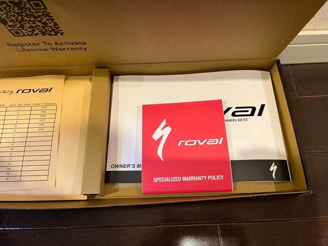 1回のみ使用）Roval CLX Sprint フロントのみ