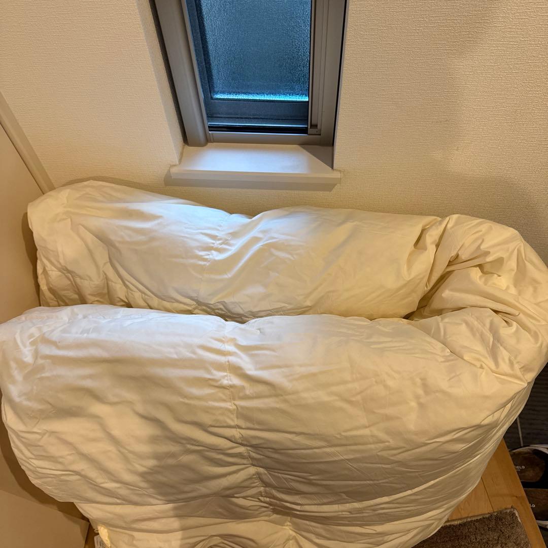 ニトリ 2枚合わせホワイトダック羽毛布団 ダブル