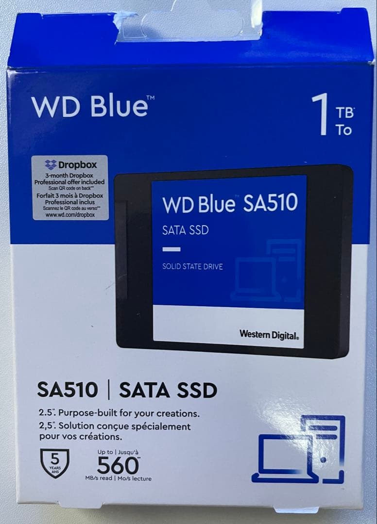 価格改定WD Blue SA510 1TB SATA SSD + エンクロージャ
