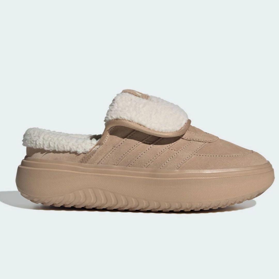 【新品】24.5 adidas ボア サンダル スリッポン