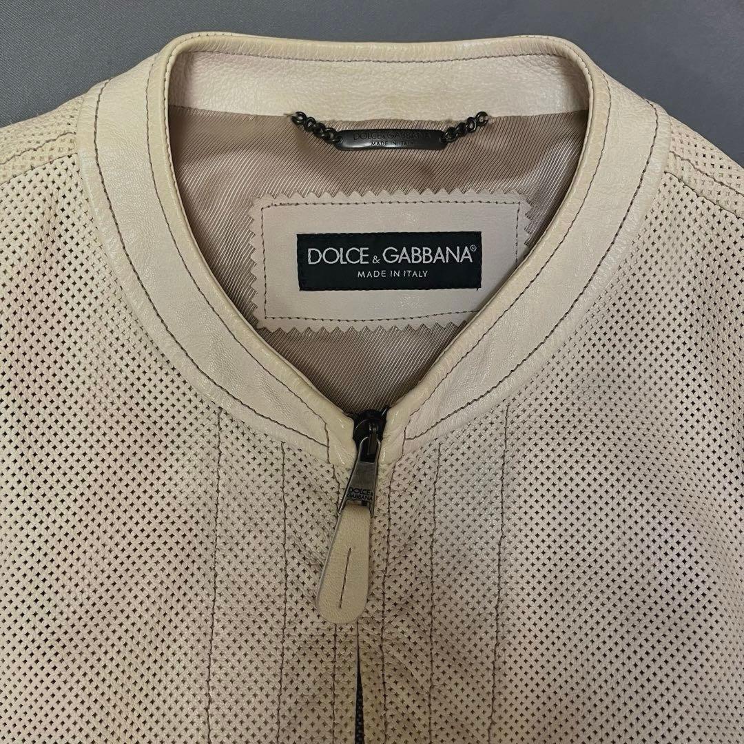 DOLCE & GABBANA ドルチェアンドガッバーナ　ラムスキンジャケット