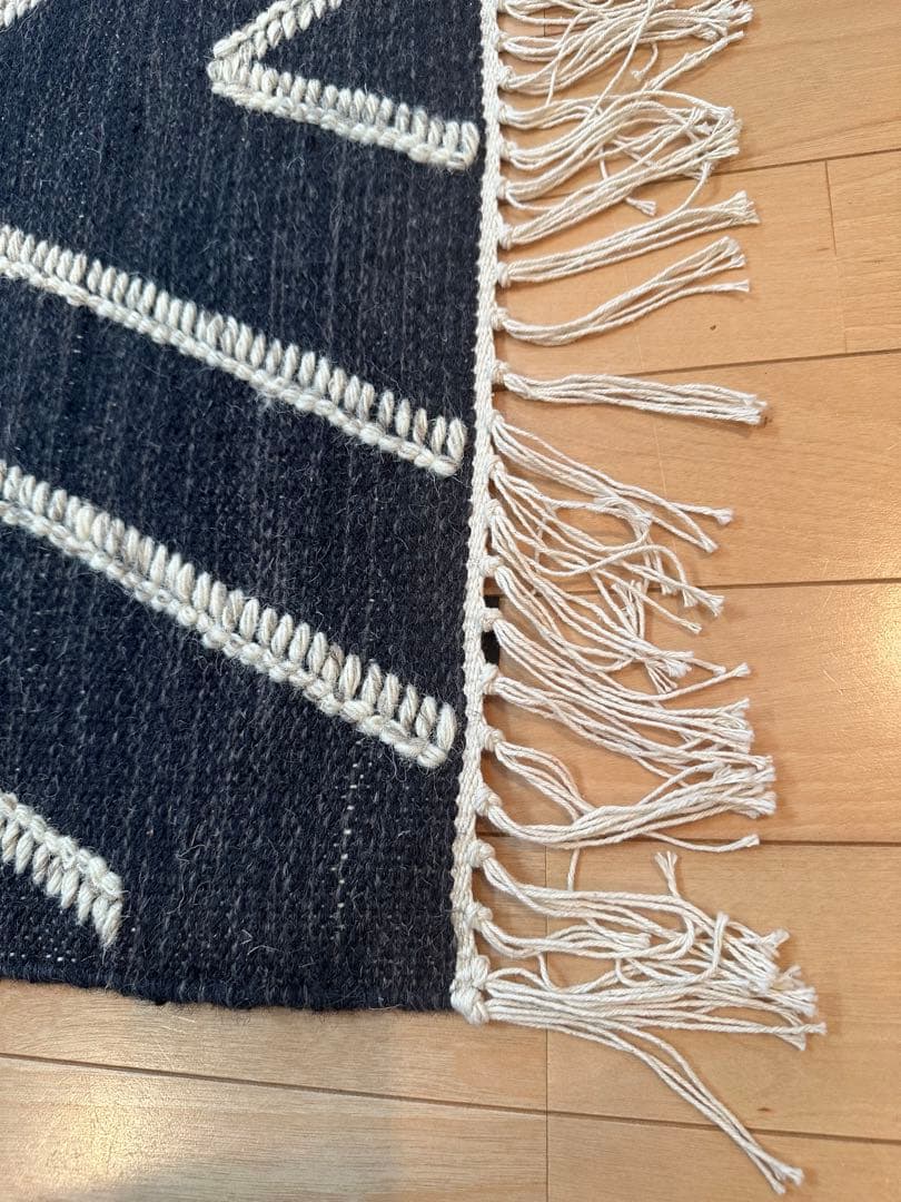 【展示品】 ACTUS ラグ インド製ウール86%綿13%ナイロン1% ※301