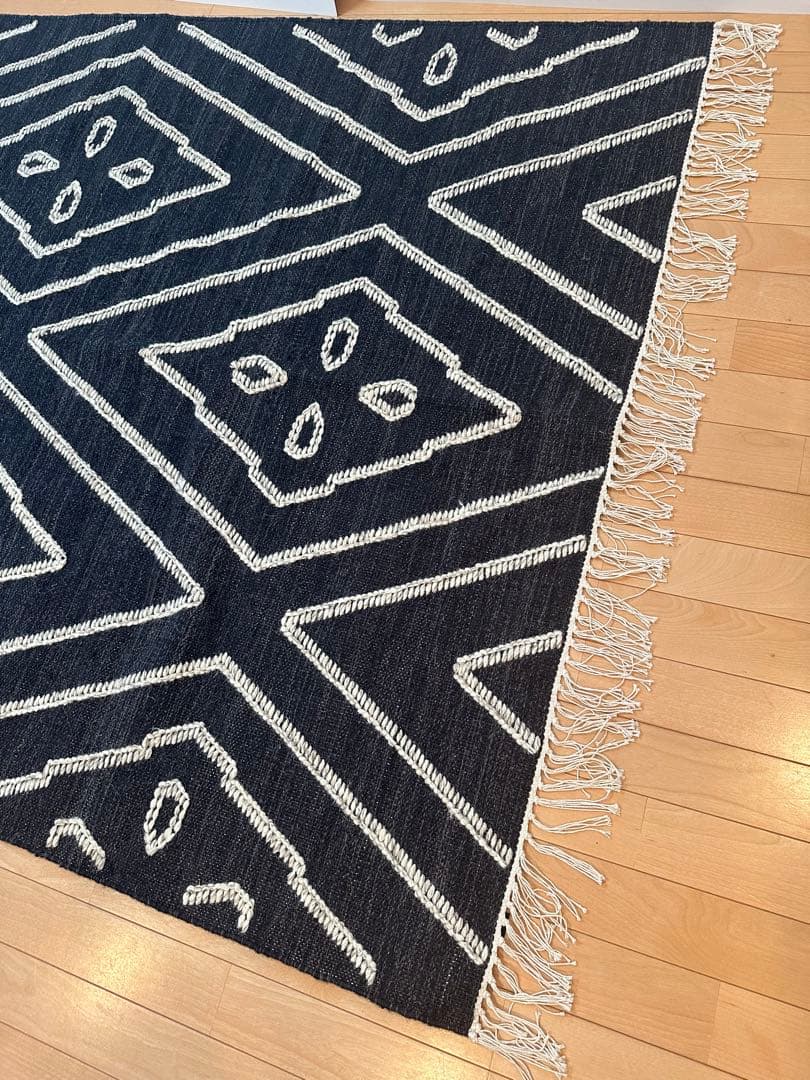 【展示品】 ACTUS ラグ インド製ウール86%綿13%ナイロン1% ※301