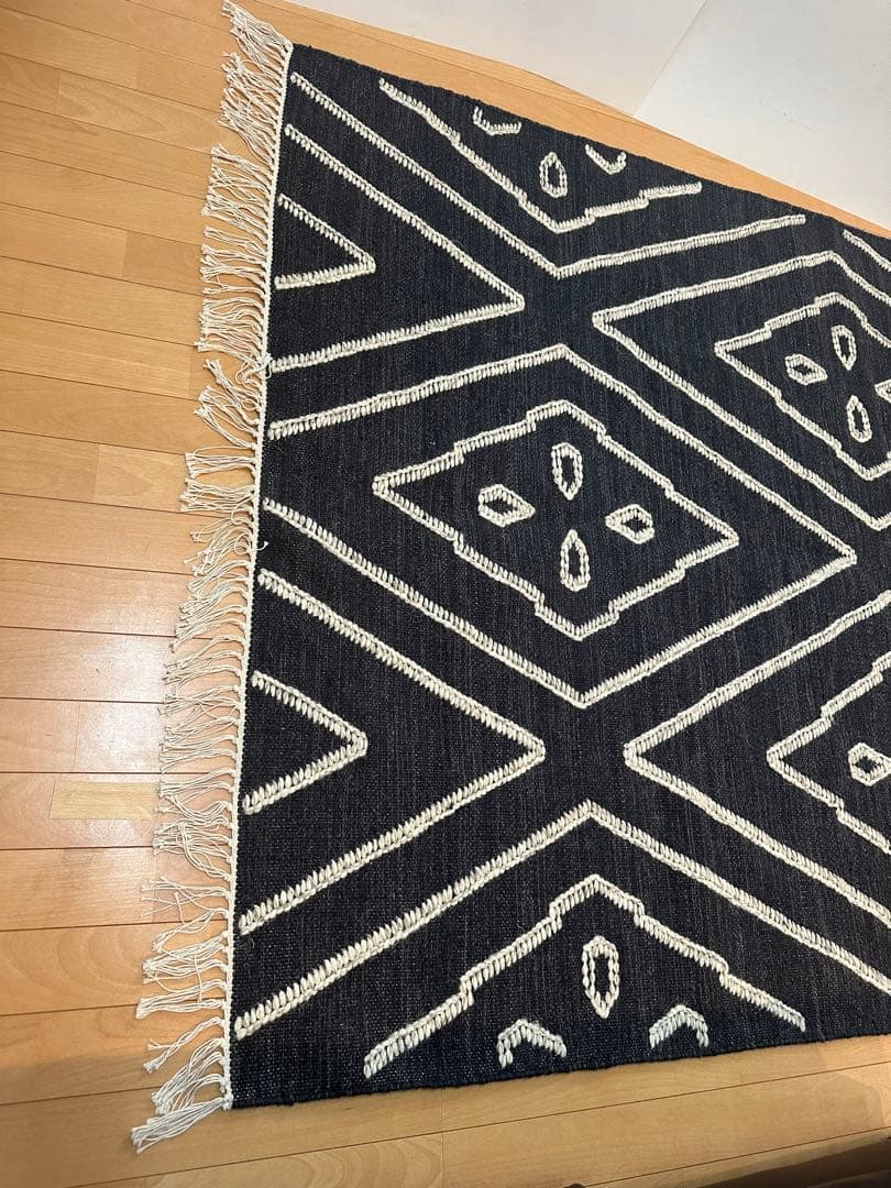 【展示品】 ACTUS ラグ インド製ウール86%綿13%ナイロン1% ※301