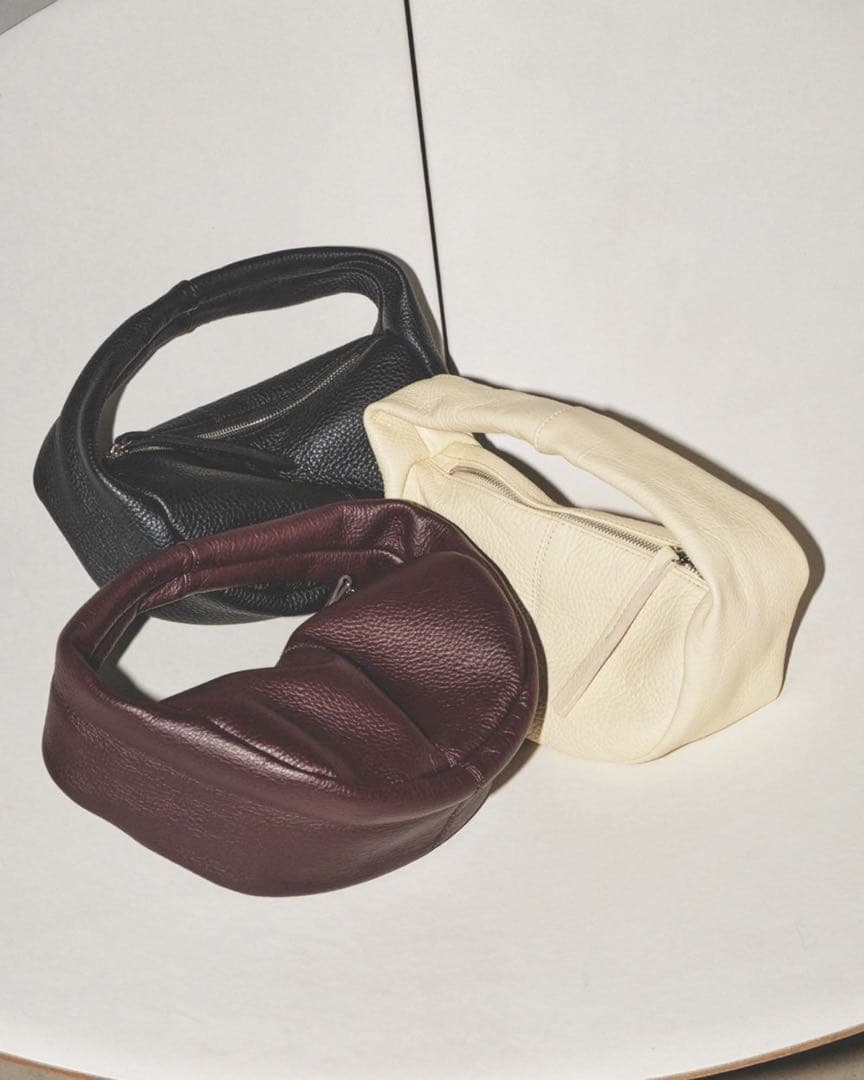 TODAYFUL ブラックレザーハンドバッグ