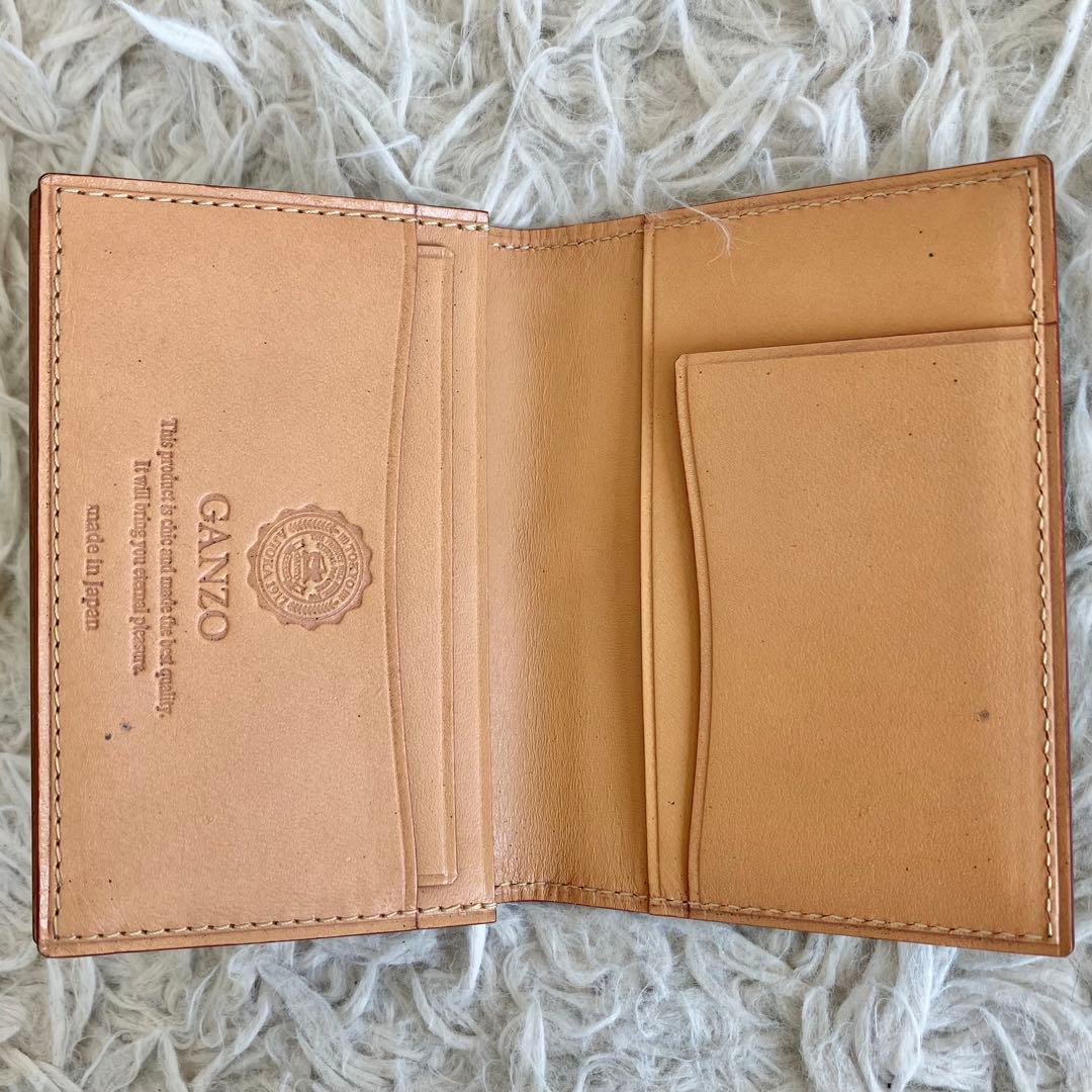 【美品 最高級コードバン】ガンゾ　カードケース　名刺入れ　ダークグリーン　本革