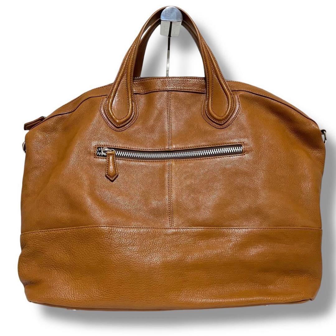 極美品 JOYA ボストンバッグ 2WAY ベジタブルタンニンレザー ブラウン