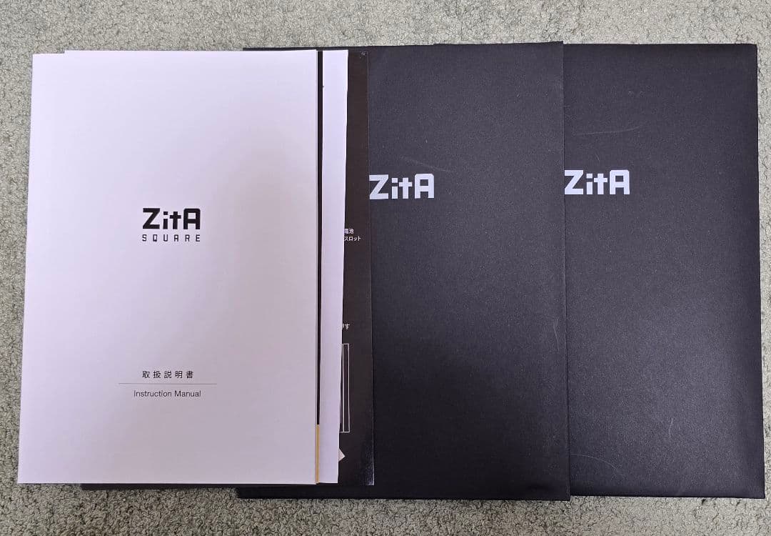 【送料込み】ZitA SQUARE ブラック&ホワイト 2個