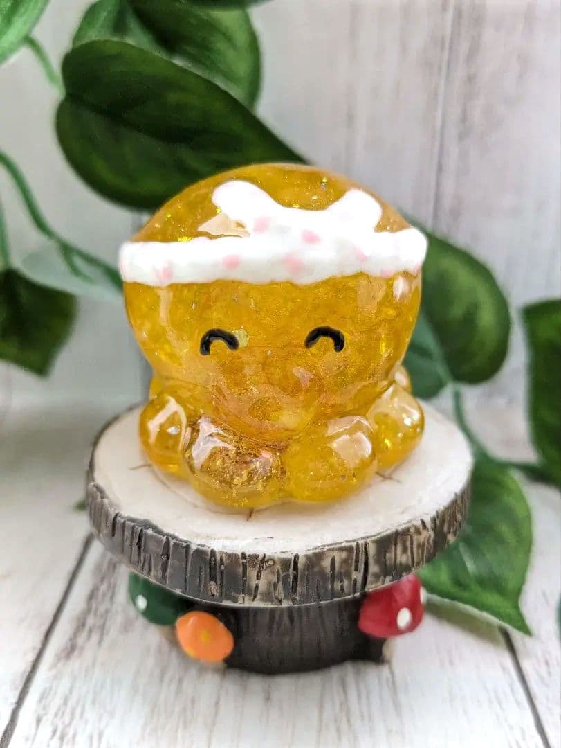 【ローザ】まっきっきのにっこりたこちゃん形オルゴナイト☆他３点