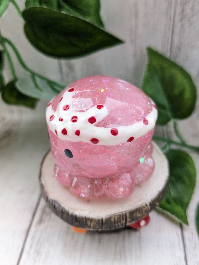 【ローザ】まっきっきのにっこりたこちゃん形オルゴナイト☆他３点