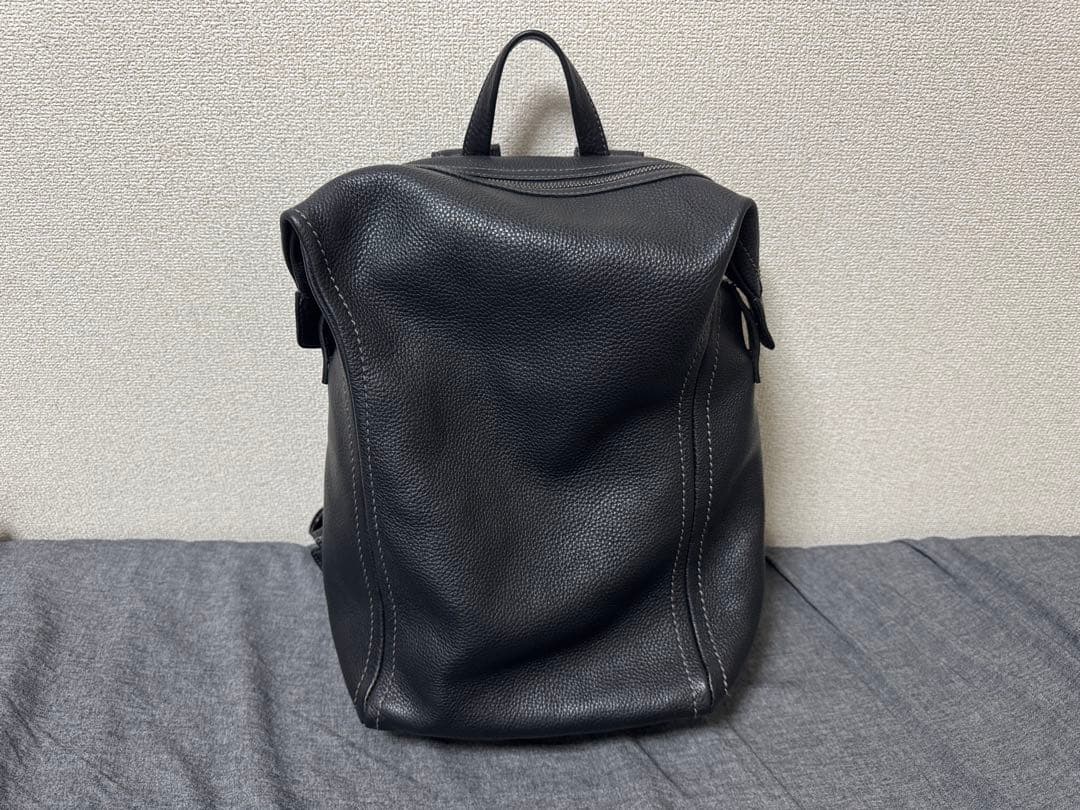 早い者勝ち 最終値引 超美品 土屋鞄 トーンオイルヌメ バックパック ブラック