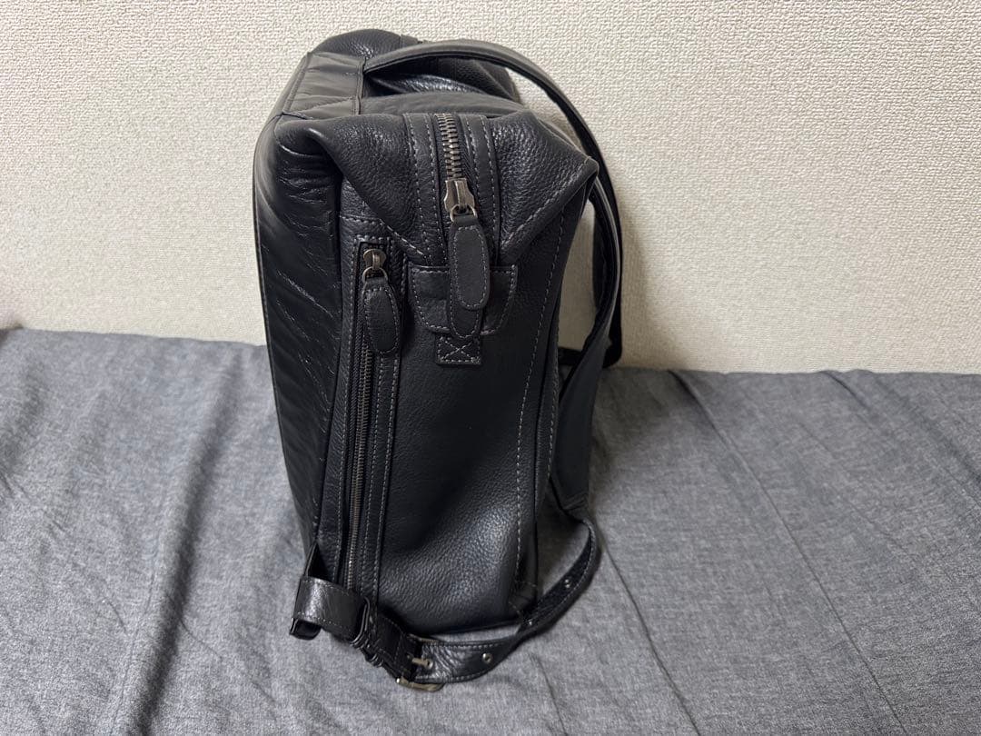 早い者勝ち 最終値引 超美品 土屋鞄 トーンオイルヌメ バックパック ブラック