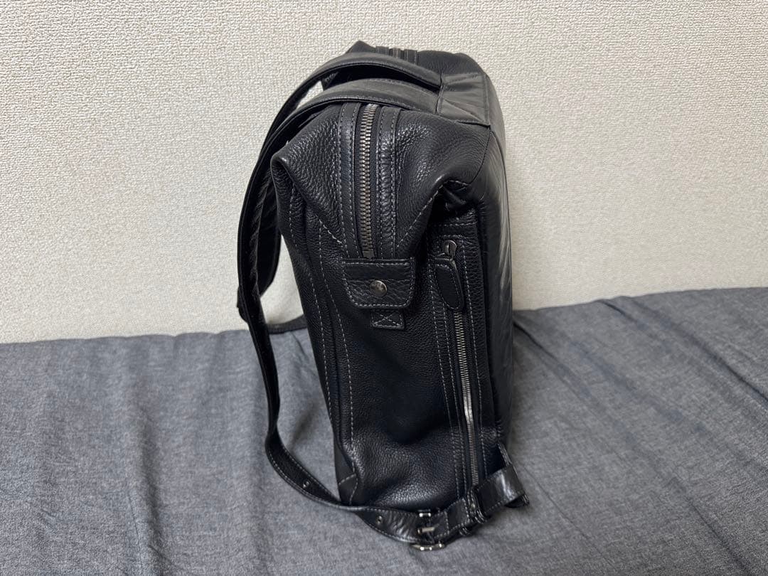 早い者勝ち 最終値引 超美品 土屋鞄 トーンオイルヌメ バックパック ブラック