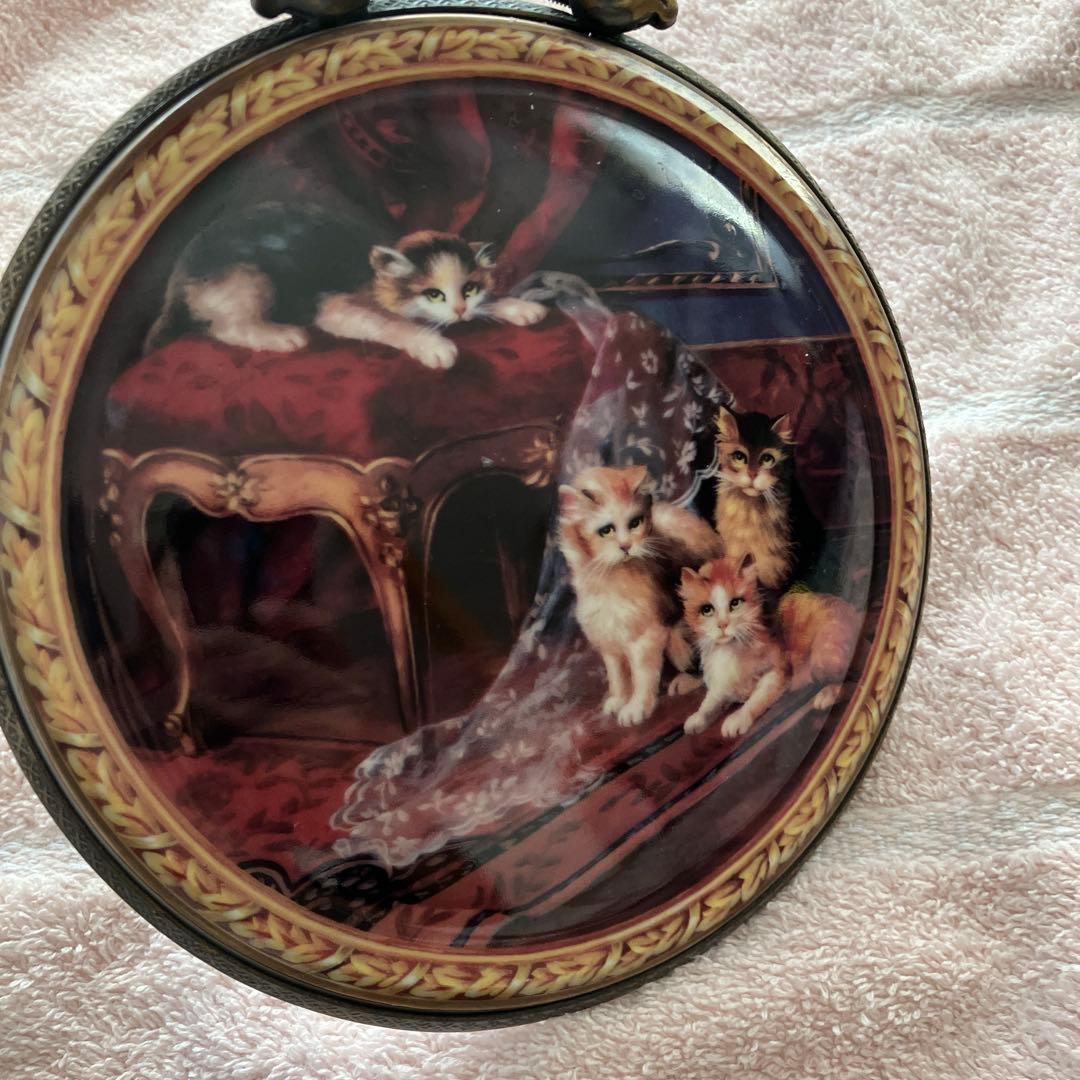 希少　猫マイセン 猫 壁掛け 飾り絵 プレート