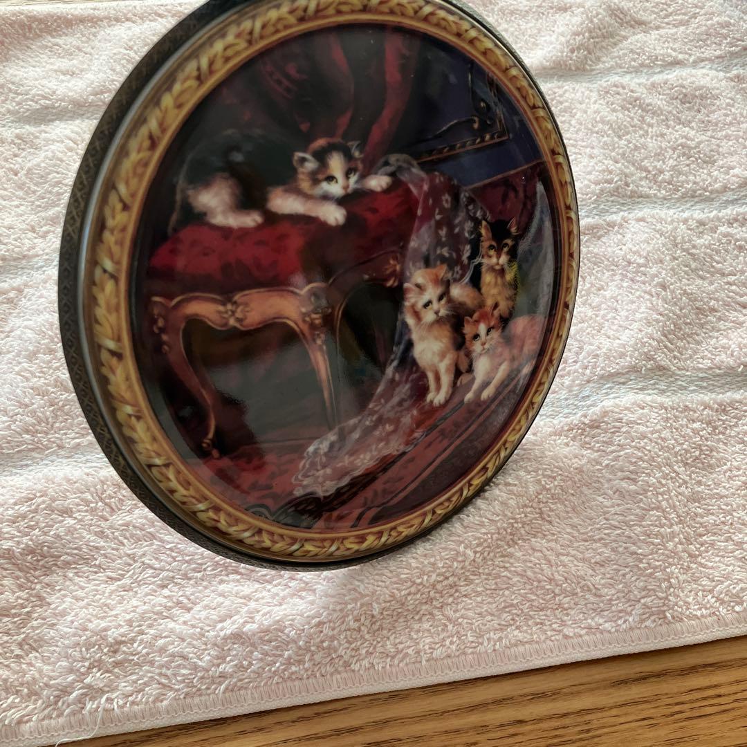 希少　猫マイセン 猫 壁掛け 飾り絵 プレート