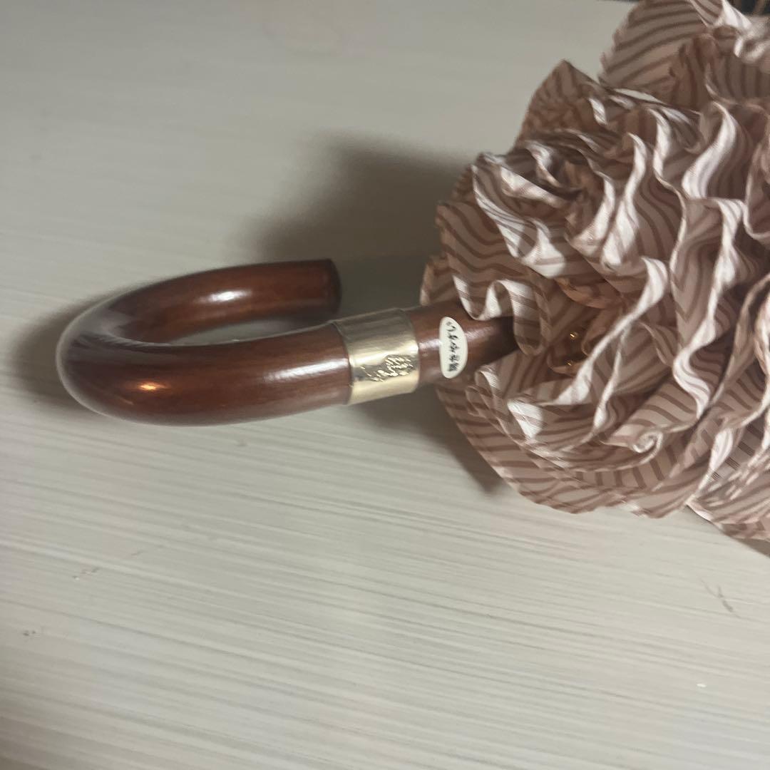 POLO RALPH RAUREN ストライプフリル　晴雨兼用傘