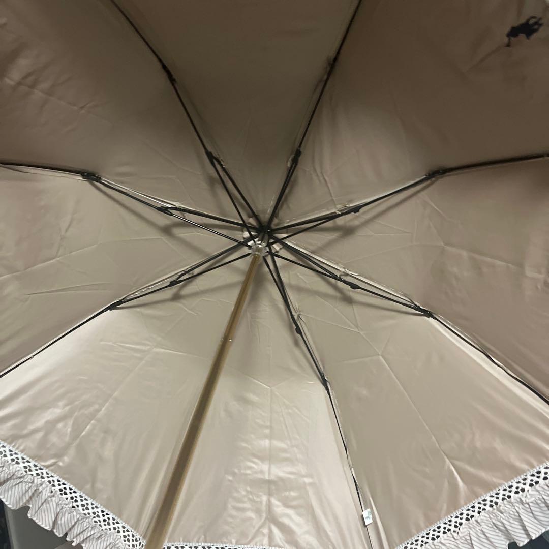 POLO RALPH RAUREN ストライプフリル　晴雨兼用傘