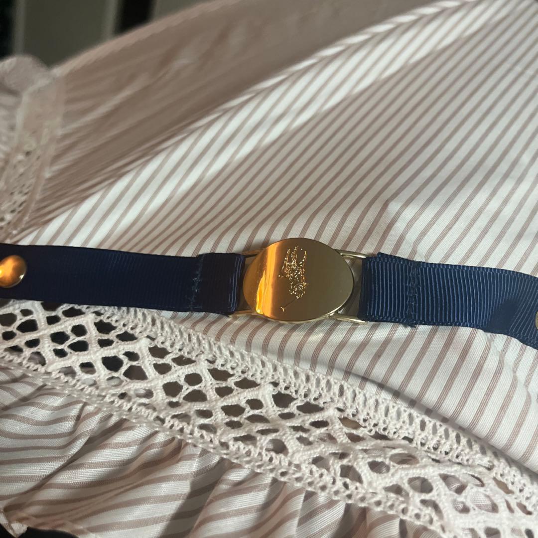 POLO RALPH RAUREN ストライプフリル　晴雨兼用傘