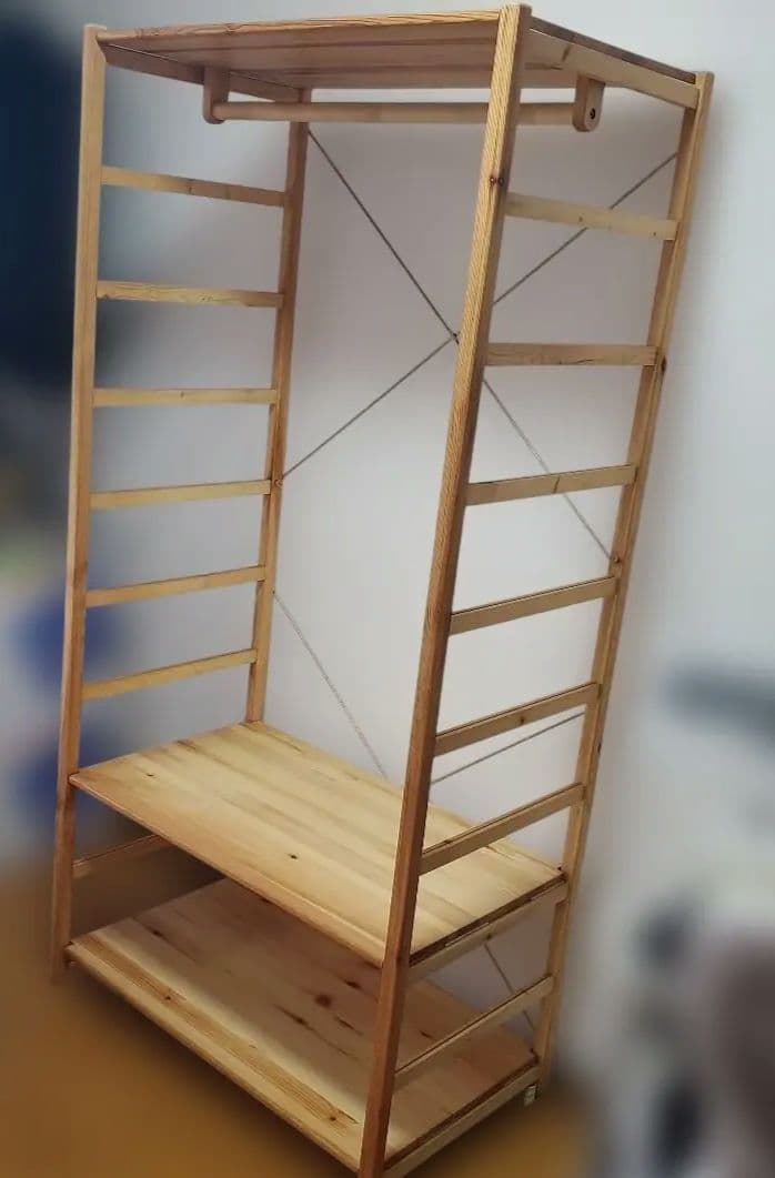 無印良品 パイン材ユニットシェルフ　ワードローブ