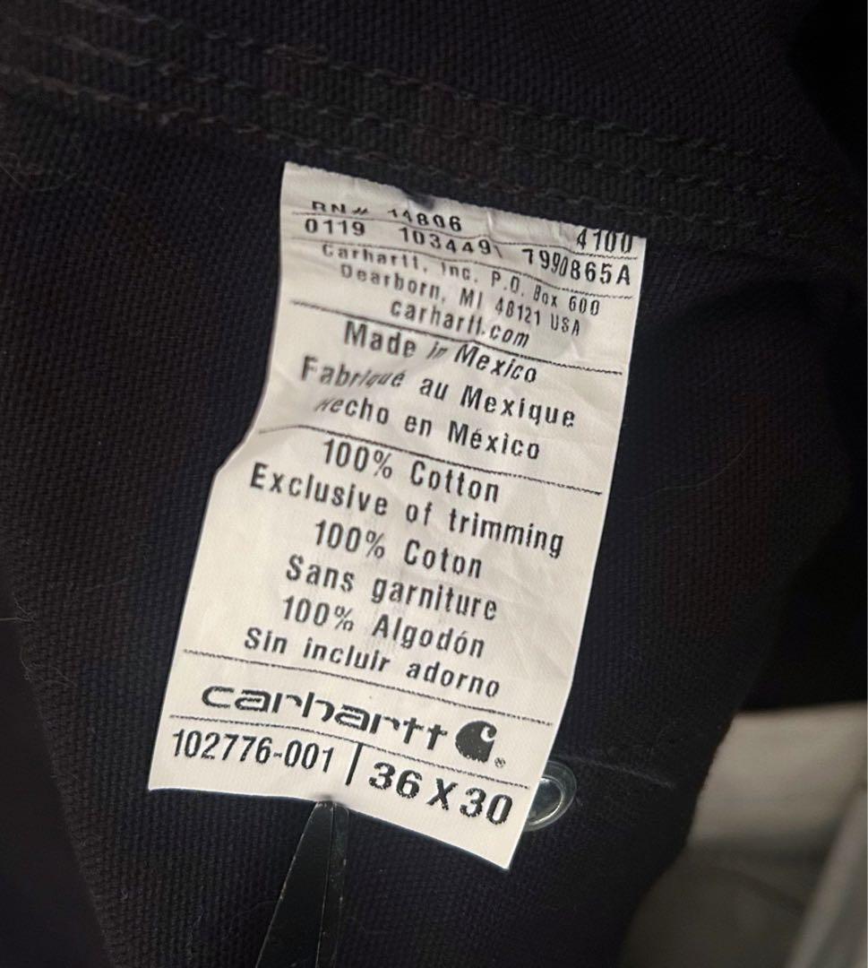カーハート オーバーオール ダック ダブルニー W36×L30 メキシコ製 美品