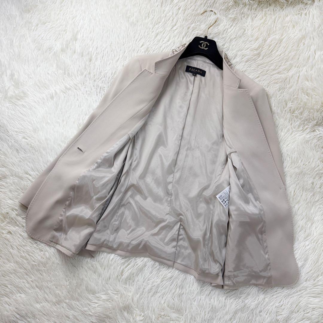人気♡XLサイズ♡シルク♡ESCADA エスカーダ デザイン ジャケット