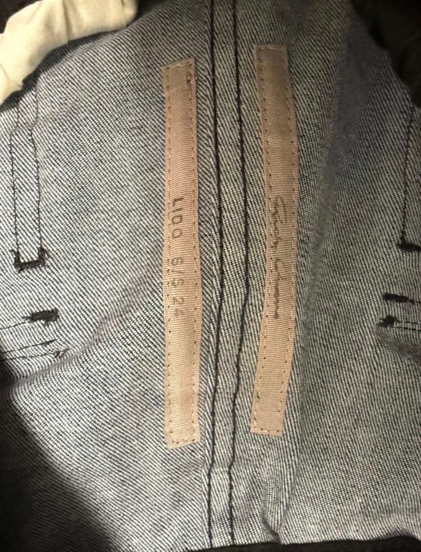 リックオウエンス　バウハウスデニムカーゴパンツ