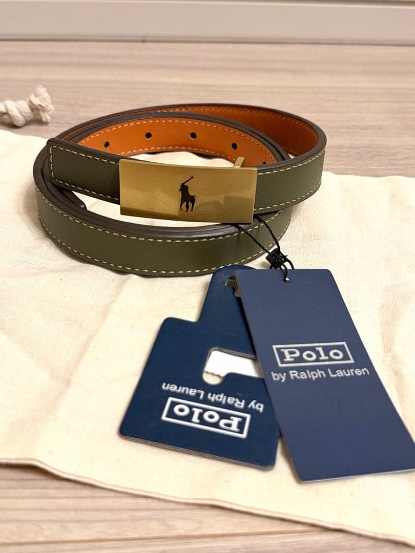 最終値下げ‼️ ポロラルフローレン リバーシブルヴァケッタレザーベルト
