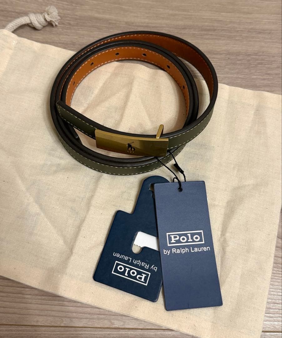 最終値下げ‼️ ポロラルフローレン リバーシブルヴァケッタレザーベルト