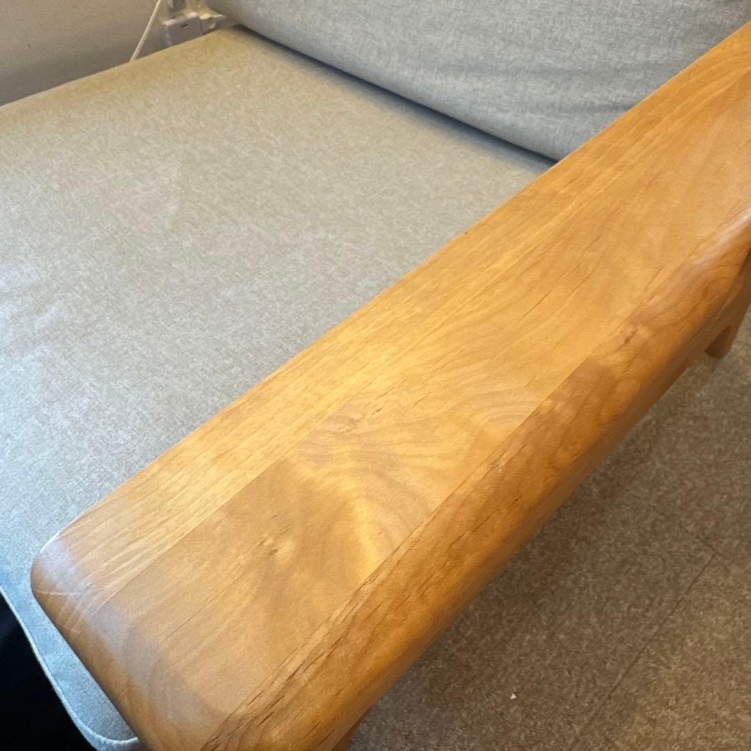 isseiki ERIS 1人掛けソファ　無垢材　アルダー材　北欧　ベージュ