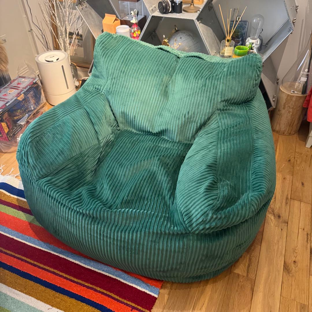 LOOSY HUGME 1人がけビーズソファ Green