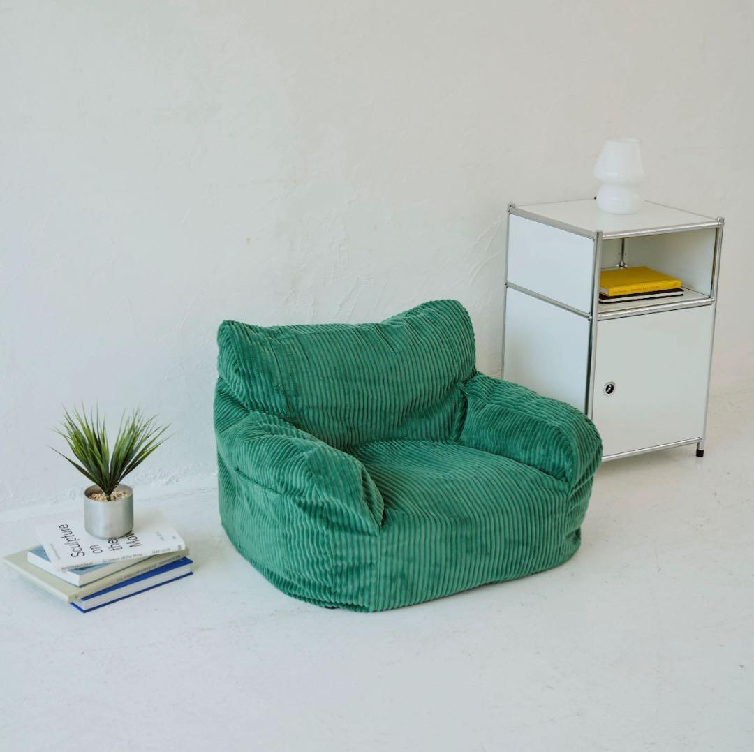 LOOSY HUGME 1人がけビーズソファ Green