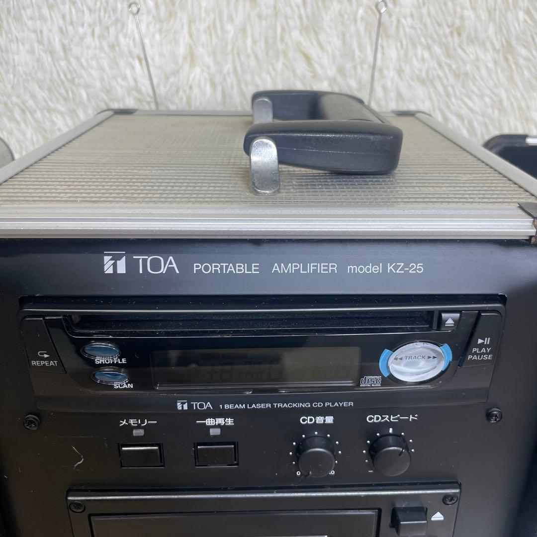 TOA KZ-25 ポータブルアンプ CD カセット 再生確認