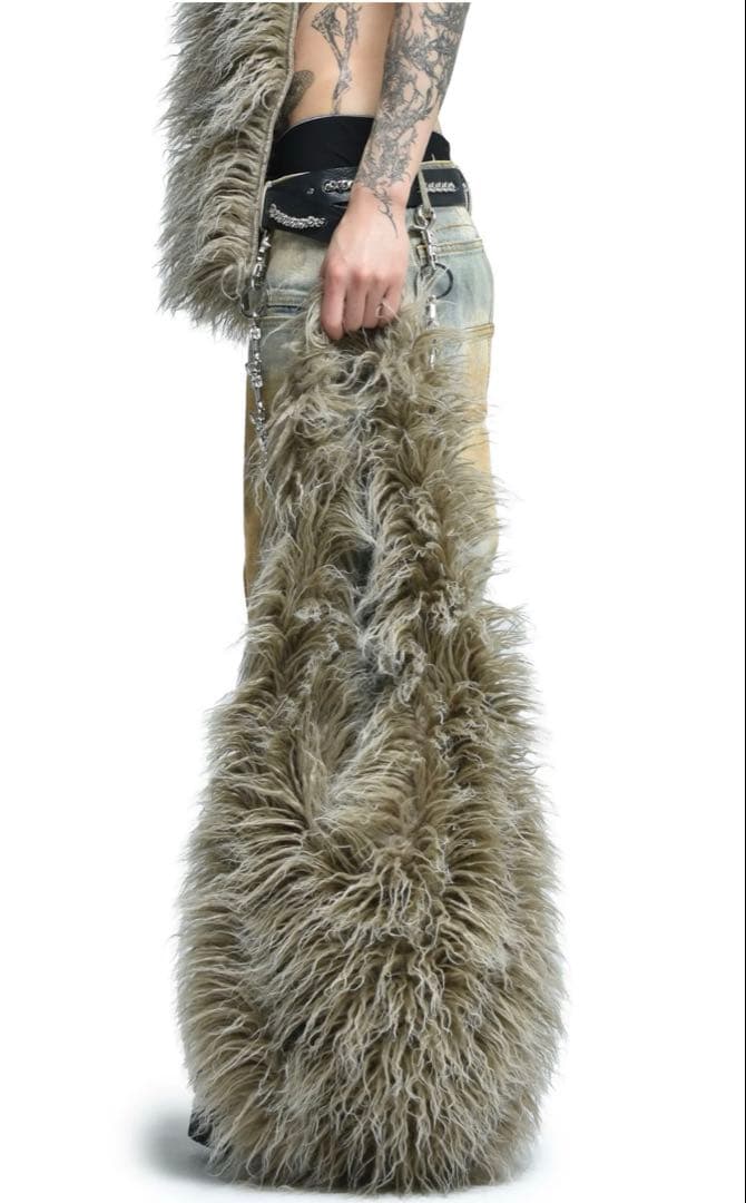 バッグ FILTH - HAIRY SHOULDER BAG DUSTY BEI