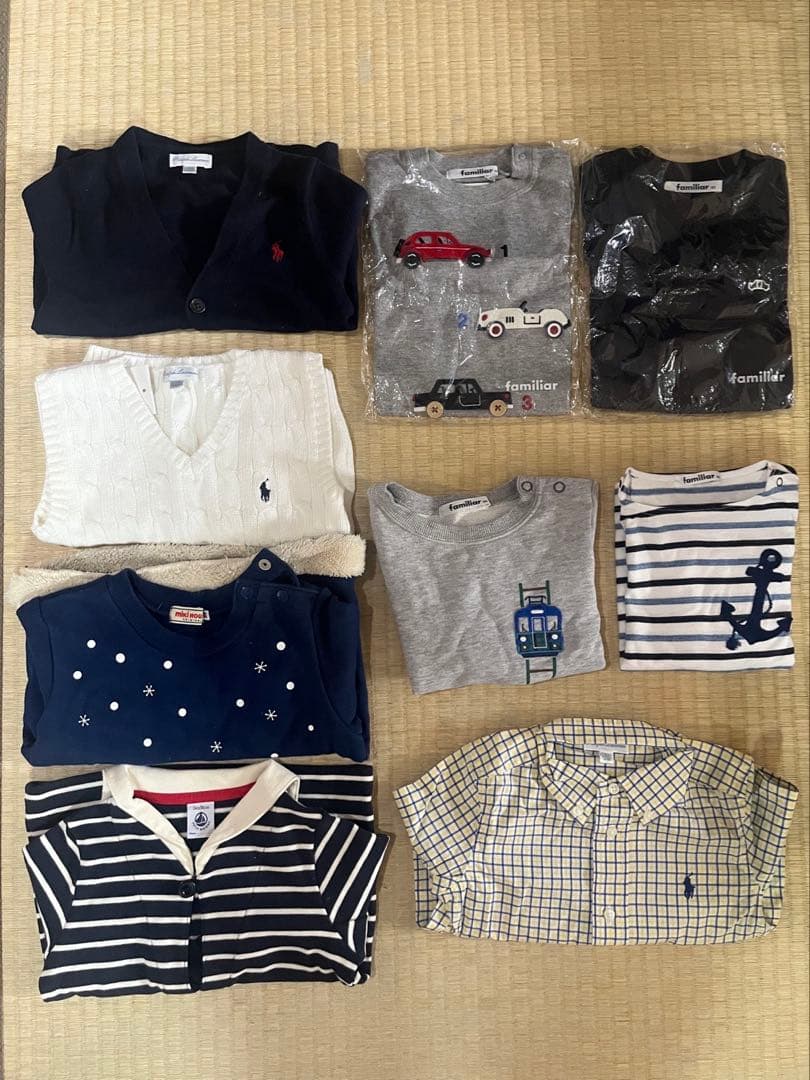 familiar 、ラルフローレンなど有名ブランドベビー服セット 95cmまで