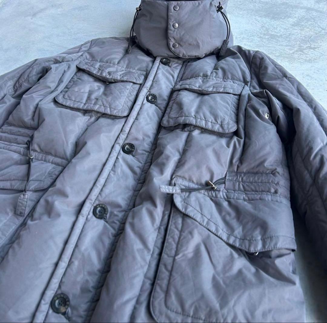 極美品 レア 茶タグ MONCLER ダウンジャケット カラコラム グレー 3