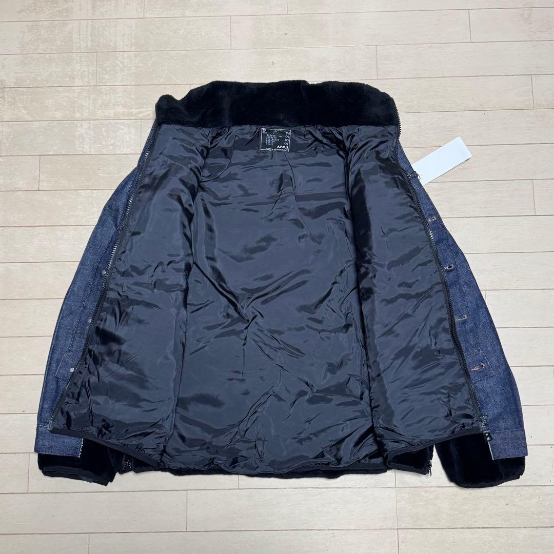 sacai × APC faux shearing コラボデニムジャケット