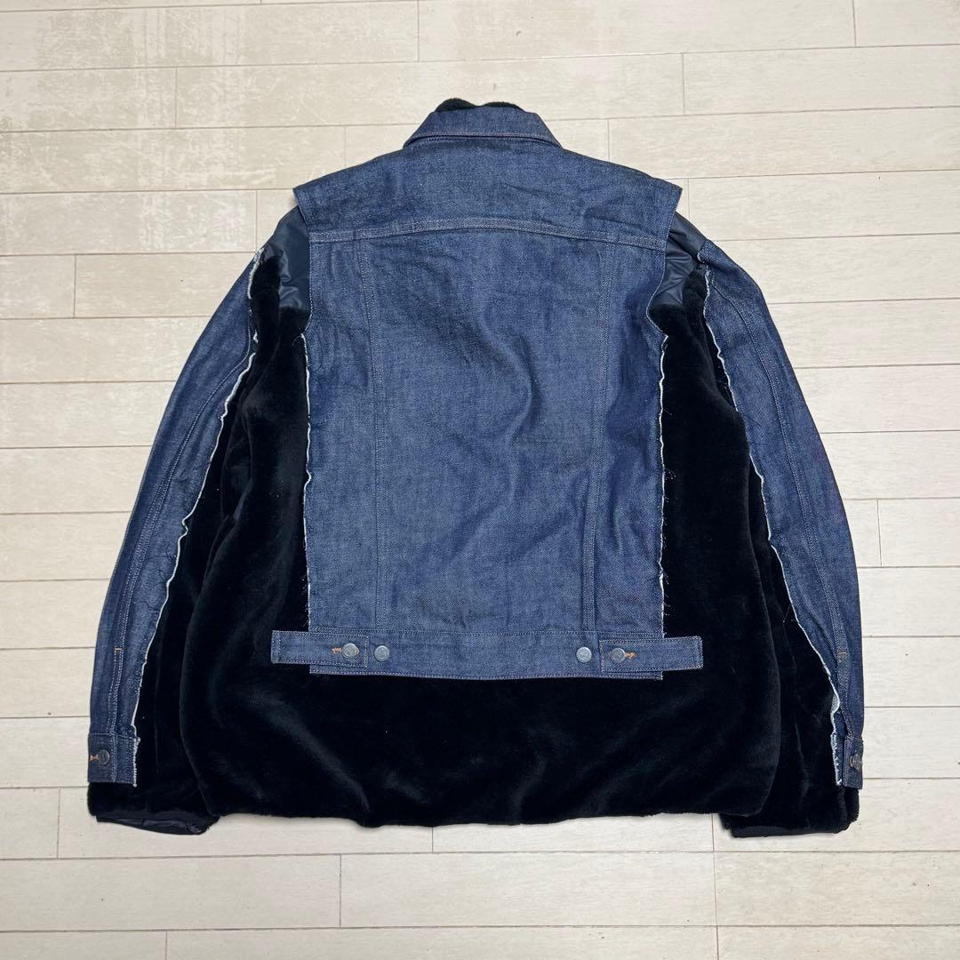 sacai × APC faux shearing コラボデニムジャケット