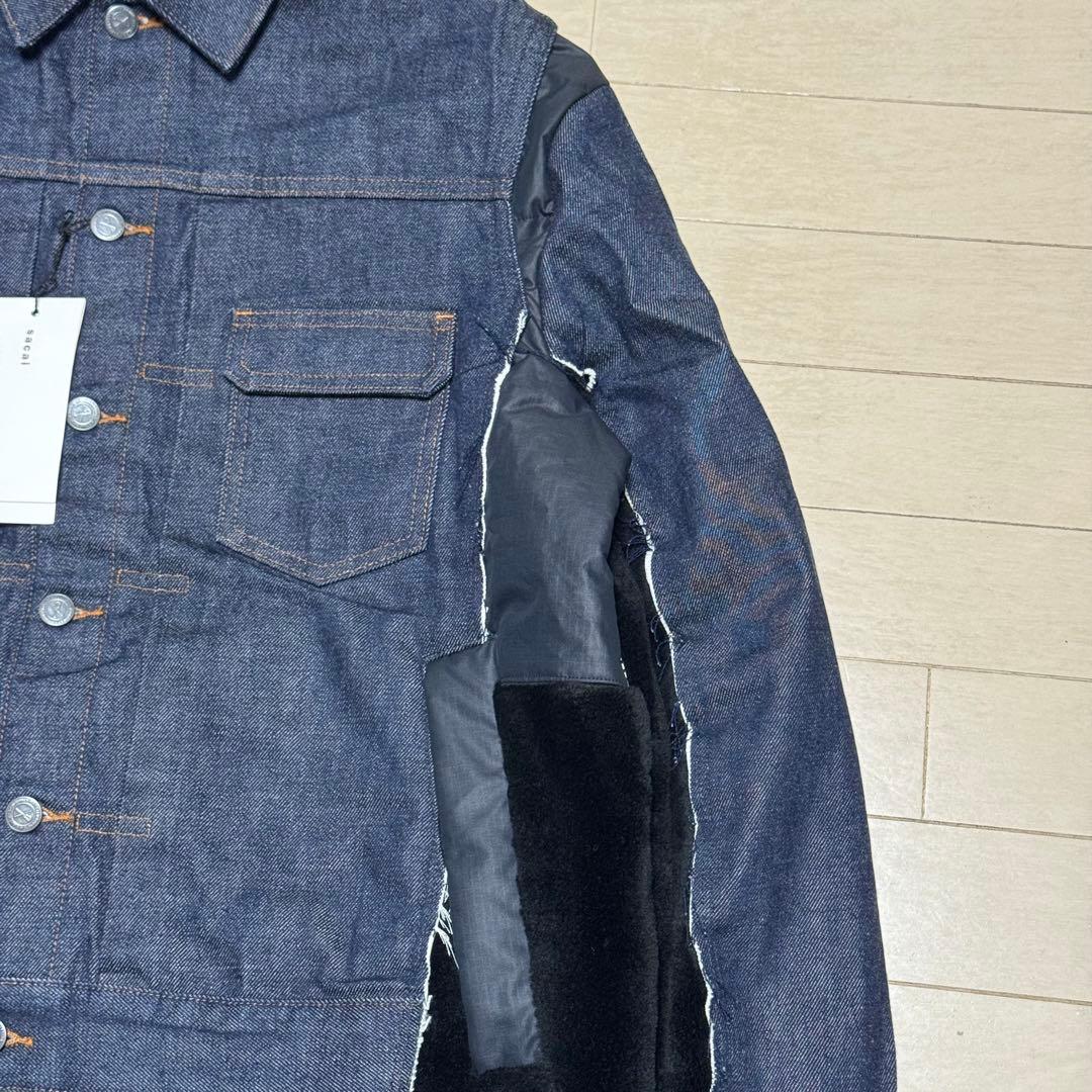 sacai × APC faux shearing コラボデニムジャケット