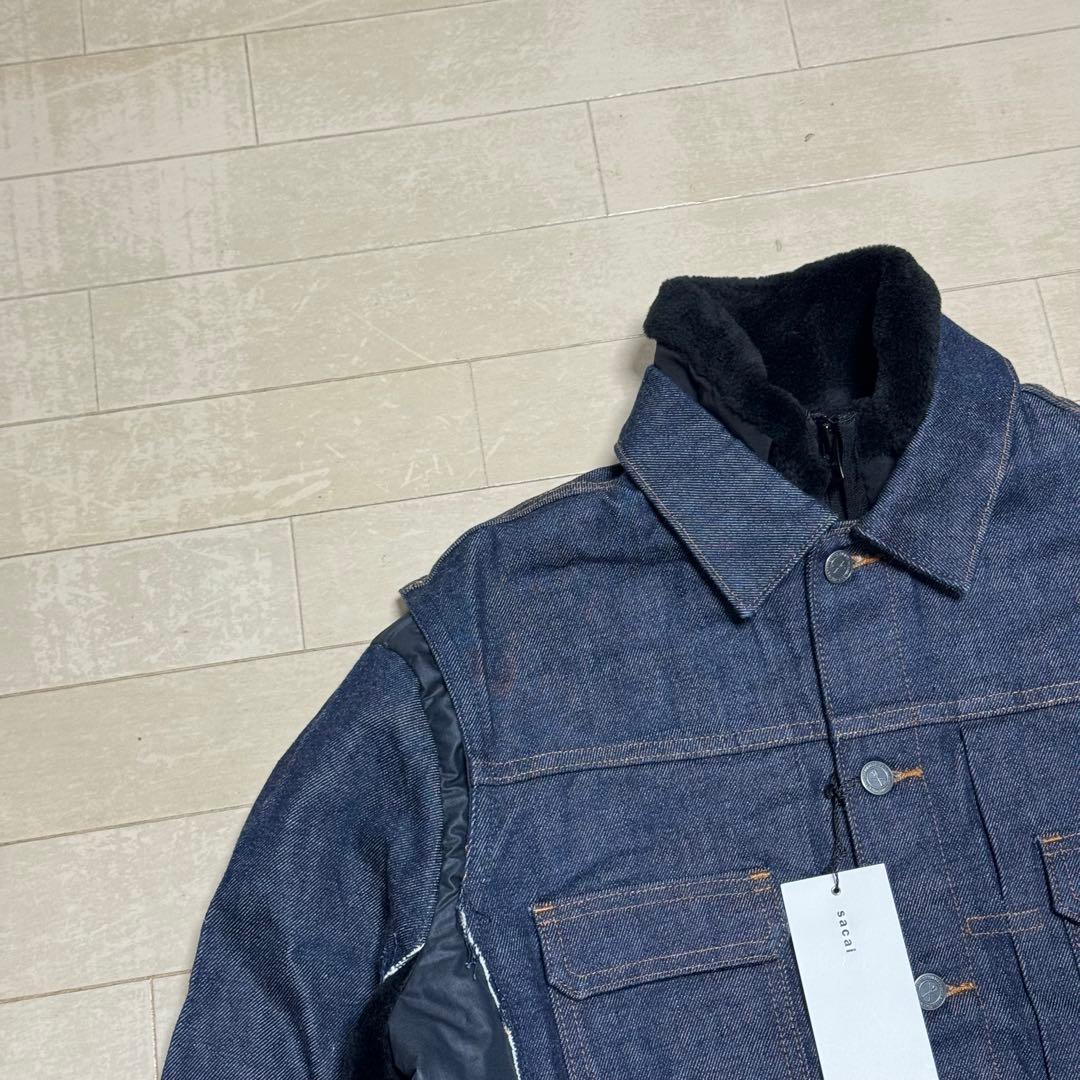 sacai × APC faux shearing コラボデニムジャケット