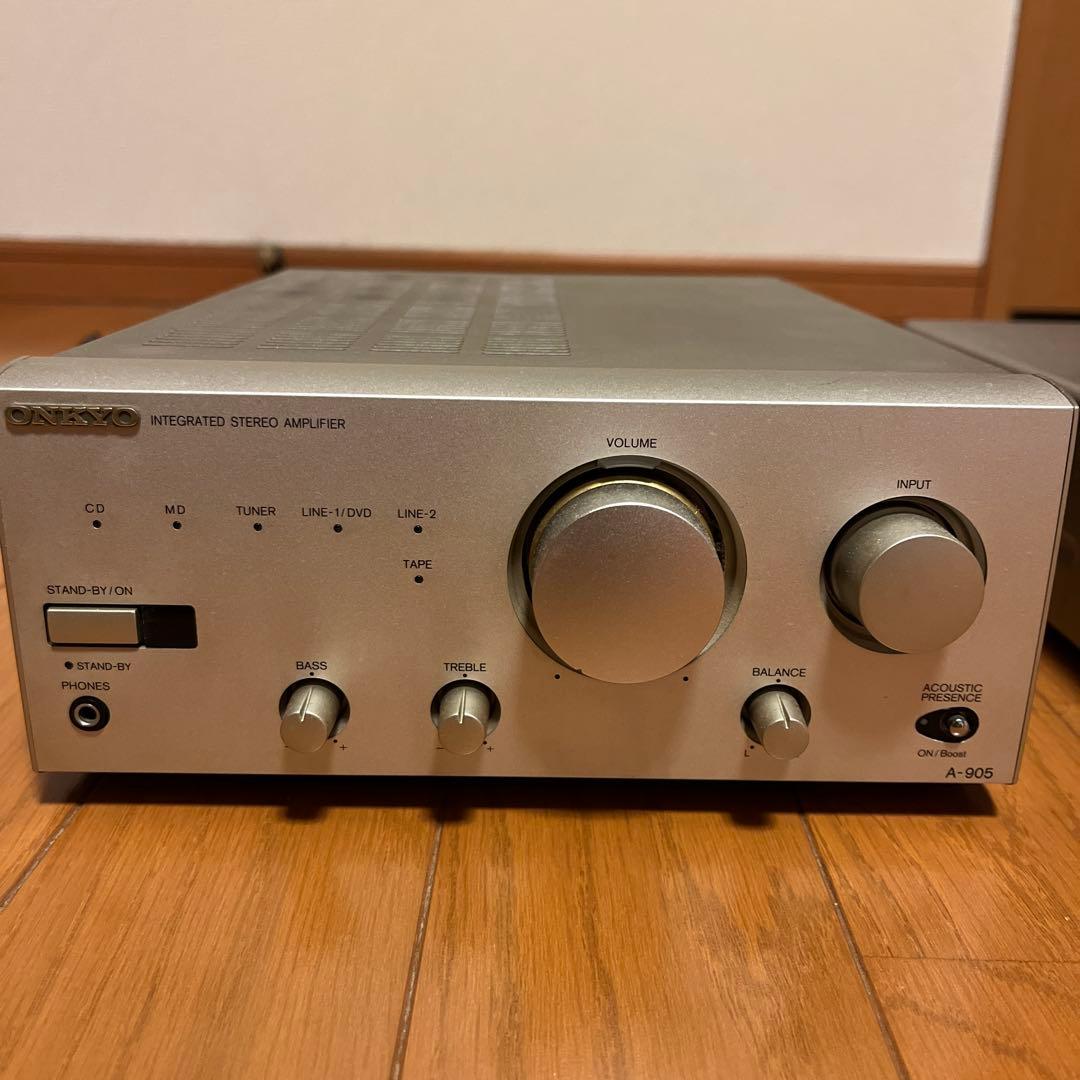 ONKYOアンプ、カセットデッキ、DENONスピーカーセット