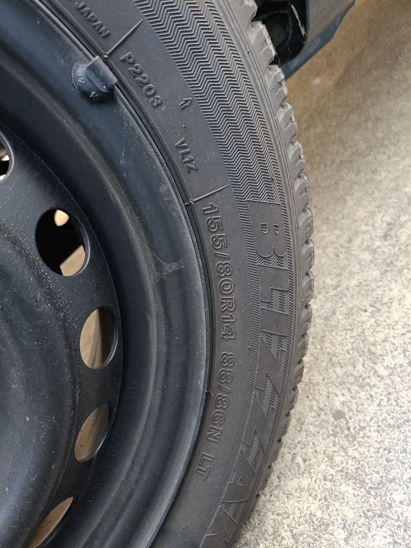 プロボックス用　純正ホイール+スタッドレス　ブリヂストン