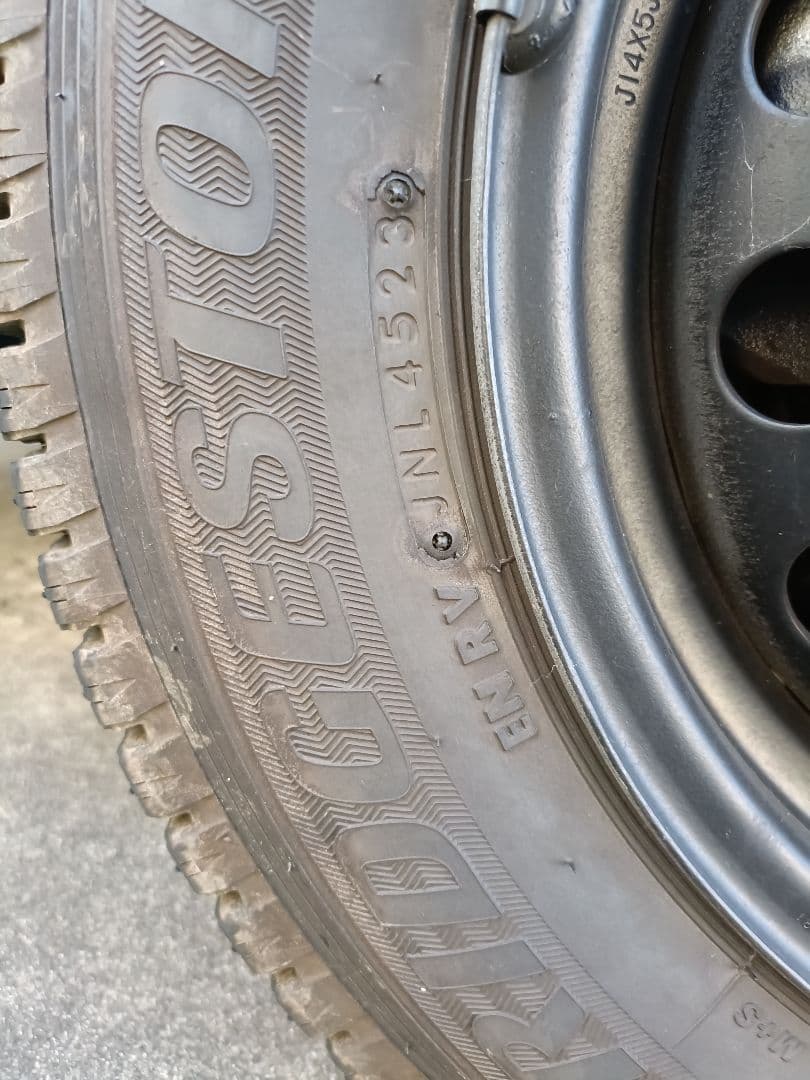 プロボックス用　純正ホイール+スタッドレス　ブリヂストン