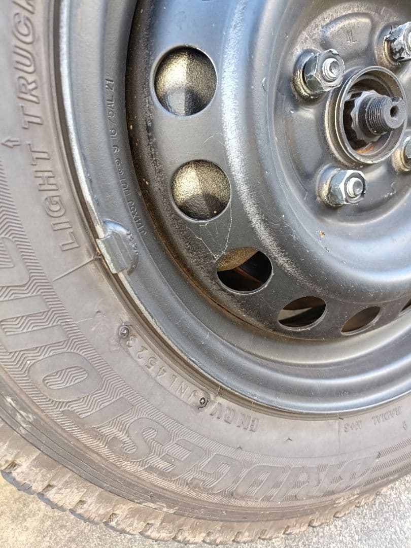 プロボックス用　純正ホイール+スタッドレス　ブリヂストン