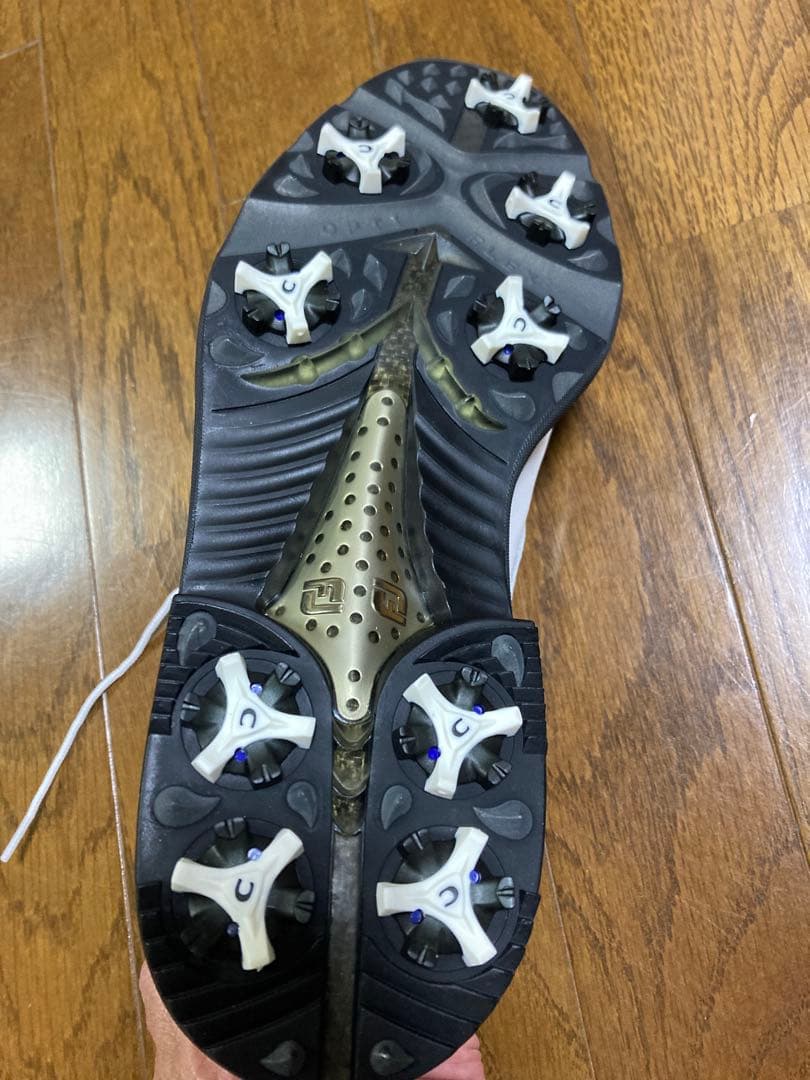 FOOTJOY FJ ICON ゴルフシューズ ホワイト/ブラウン